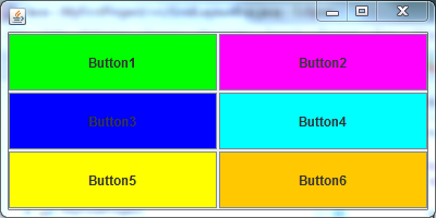 GridLayout Beispiel