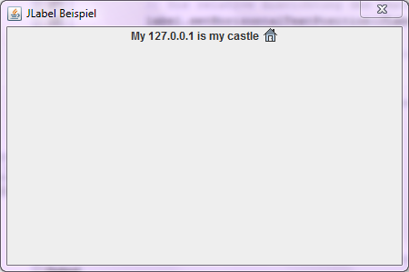 JLabel Beispiel unseres Java-Tutorials